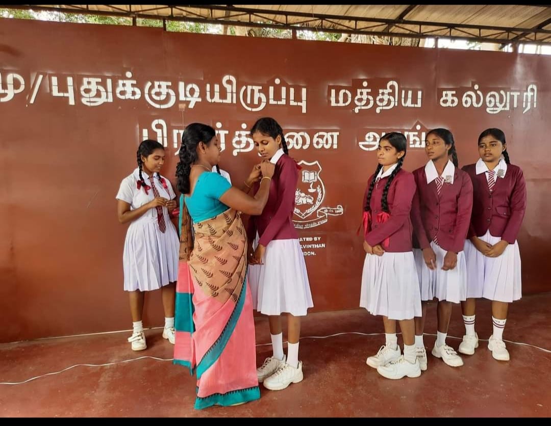 🎖️ சிரேஷ்ட மாணவத் தலைவர்கள் பதவியேற்பு விழா - மு/புதுக்குடியிருப்பு மத்திய கல்லூரி 🎖️
